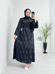 Lx3334-Eftelya Abiye-Siyah