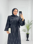 Lx3334-Eftelya Abiye-Siyah