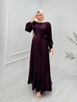Mb2348-Rüya Elbise-Mürdüm