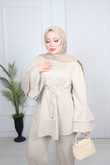 Mk7894-Oysho Pantolon Takım-Bej