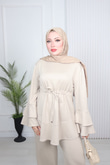 Mk7894-Oysho Pantolon Takım-Bej