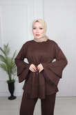 Mk7894-Oysho Pantolon Takım-Kahverengi