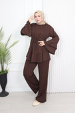Mk7894-Oysho Pantolon Takım-Kahverengi