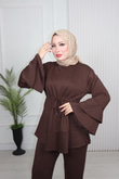 Mk7894-Oysho Pantolon Takım-Kahverengi