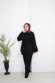 Mk7894-Oysho Pantolon Takım-Siyah