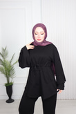 Mk7894-Oysho Pantolon Takım-Siyah