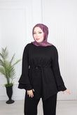 Mk7894-Oysho Pantolon Takım-Siyah