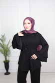 Mk7894-Oysho Pantolon Takım-Siyah