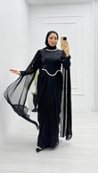 Mx3199-Hüma Abiye-Siyah