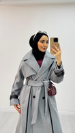 Mx4978-Desenli Kaban-Gri