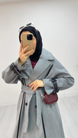 Mx4978-Desenli Kaban-Gri