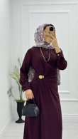 Nx3965-Estella Elbise-Mor