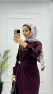 Nx3965-Estella Elbise-Mor