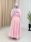 Pn4467-Meyra Premium Etekli Takım-Pembe