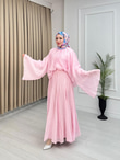 Pn4467-Meyra Premium Etekli Takım-Pembe