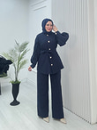 Pr3634-Cupra Dubai Pantolonlu Takım-Lacivert