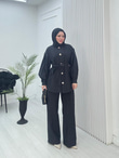 Pr3634-Cupra Dubai Pantolonlu Takım-Siyah
