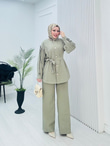 Pr3634-Cupra Dubai Pantolonlu Takım-Yeşil