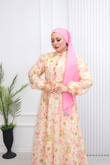 Pr6813-Soft Kumaş A Kesim Elbise-Pembe