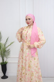 Pr6813-Soft Kumaş A Kesim Elbise-Pembe