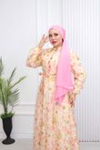 Pr6813-Soft Kumaş A Kesim Elbise-Pembe