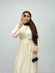 Px1898-Alya Elbise-Krem