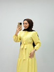 Px1898-Alya Elbise-Sarı