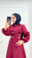 Px3016-Rüya Abiye-Bordo