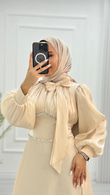 Px3016-Rüya Abiye-Krem