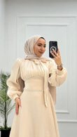 Px3016-Rüya Abiye-Krem