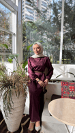 Px5833-Hayal Elbise-Mor