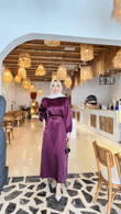 Px5833-Hayal Elbise-Mor