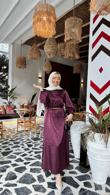 Px5833-Hayal Elbise-Mor