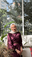 Px5833-Hayal Elbise-Mor