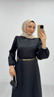 Px5833-Hayal Elbise-Siyah