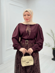 Qb3456-Maria Etek Takım-Mürdüm