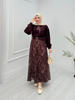 Qb3456-Maria Etek Takım-Mürdüm