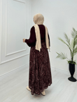 Qb3456-Maria Etek Takım-Mürdüm