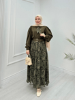 Qb3456-Maria Etek Takım-Yeşil