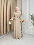 Qv2557-Abay Elbise-Bej