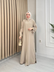 Qv2557-Abay Elbise-Bej