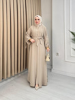 Qv2557-Abay Elbise-Bej