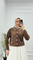 Qx0655-Liya Hırka-Kahverengi