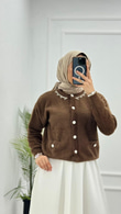 Qx0655-Liya Hırka-Kahverengi