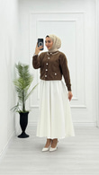 Qx0655-Liya Hırka-Kahverengi