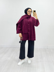 Qx3876-Atkılı Ceket-Bordo