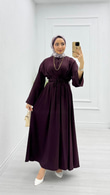 Qx3968-Sibella Elbise-Mor