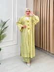 Rabia5578-Milano Vual Pantolonlu Takım-Yeşil