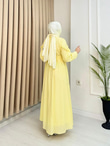 Rb2355-Gofre Elbise-Sarı
