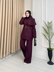 Rb3629-Double ikili Takım-Mürdüm